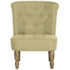 vidaXL French Chairs - 2 pcs in Elegant Green Fabric, Classic Design for Modern and Traditional Homes with Durable Solid Wood Legs - Green - 4 of 4