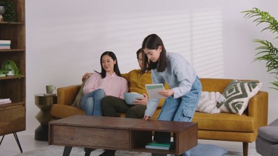 Erving Square Brown Genuine Leather Pouf