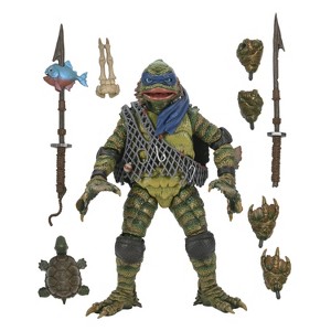 NECA Universal Monsters/Teenage Mutant Ninja Turtles Leonardo as the Creature 7" Action Figure - 1 of 4