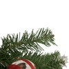 Northlight 24" Unlit Red/Silver Cedar and Pine Cone Artificial Christmas Teardrop Swag - 3 of 4