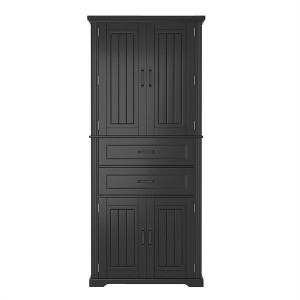 XINGHANZHENXUAN Versatile Storage Cabinet with 2 Drawers, Adjustable Shelf, Multi-Functional Organizer for Kitchen, Bathroom, Living Room - 1 of 4
