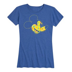 Women's - Disney - Mickey Face Fill Short Sleeve Graphic T-Shirt - 1 of 4