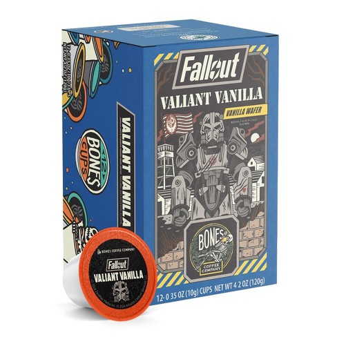 Bones Coffee Company Valiant Vanilla Fallout Coffee Vanilla Wafer Flavor 12 ct Single-Serve Bones Cups Coffee Pods Keurig Coffee Maker Compatible - image 1 of 4