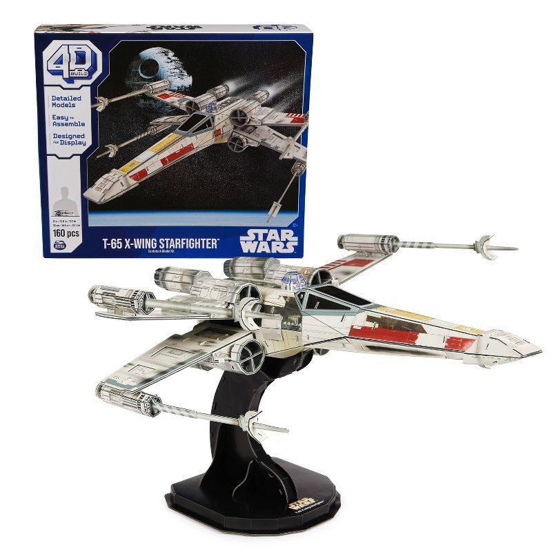 4D BUILD - Star Wars T-65 X-Wing Starfighter Model Kit Puzzle 160pc, 1 of 17