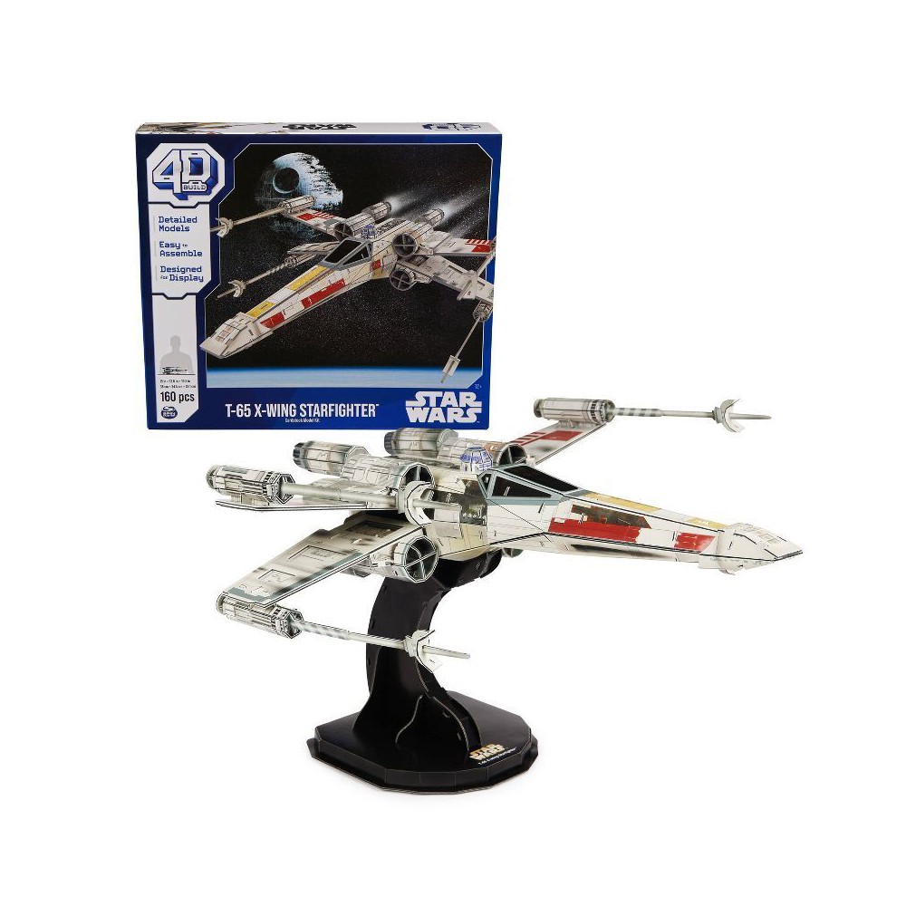 4D BUILD - Star Wars T-65 X-Wing Starfighter Model Kit Puzzle 160pc