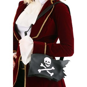 HalloweenCostumes.com  Women  Jolly Roger Pirate Purse, Black/White - 1 of 2