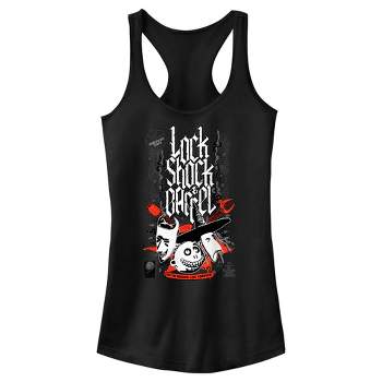 Juniors Womens The Nightmare Before Christmas Boogie's Boys Stencil Racerback Tank Top