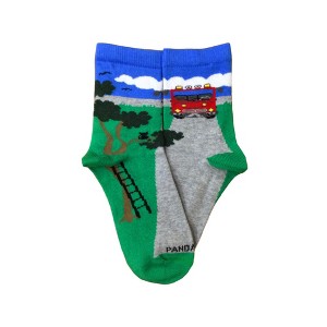 Firetruck Socks - Medium (Ages 5-7) from the Sock Panda - 1 of 4