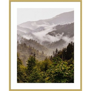 Amanti Art Great Smoky Mountains by Del Mundo Imagery Wood Framed Wall Art Print - 1 of 4