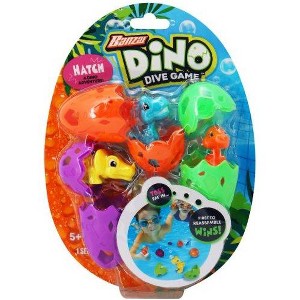 Banzai Dino Dive Game Kids Dinosaur Adventure Pool Summer Fun - 9 Piece - 1 of 4