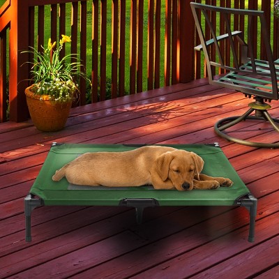 Pet Adobe Indoor/Outdoor Elevated Portable Pet Bed - 36" x 29.75", Green