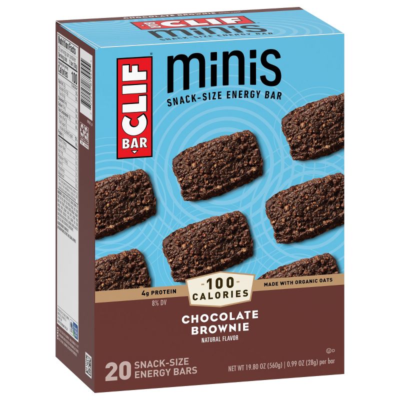 CLIF Bar Chocolate Brownie Energy Bar Minis - 19.8oz/20ct, 4 of 11