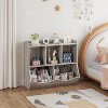 Kids Toy Storage Organizer with 5-Section Cubby Bookshelf, Wooden Cabinet for Playroom & Nursery - 4 of 4