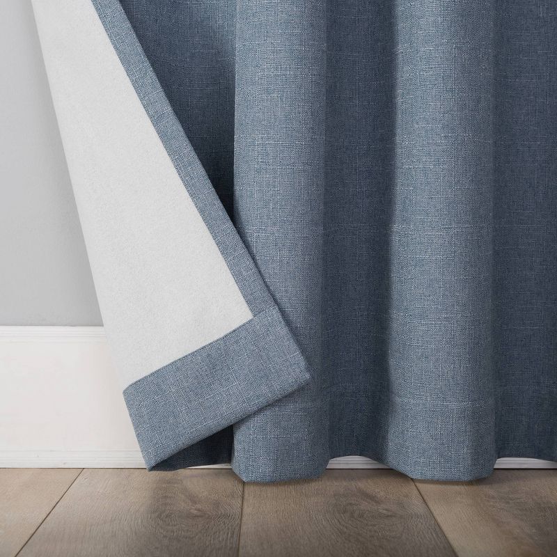 Channing Textured Draft Shield Fleece Insulated 100% Blackout Grommet Top Curtain Panel - Sun Zero, 6 of 9