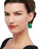 Ross-Simons Jade and Simulated Turquoise Drop Earrings in 14kt Gold Over Sterling - 2 of 3