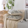 Kate Aurora 1 Piece Nolita Argyle Raised Chenille Ultra Plush & Fluffy 18"x 18" Filled Accent Throw Pillow With Removable Zipper Shell/Cover - 3 of 4