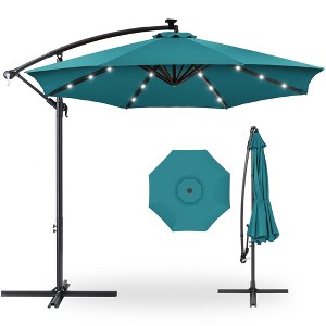Best Choice Products 10ft Offset Hanging Outdoor Market Patio Umbrella w/ Easy Tilt Adjustment - 1 of 4