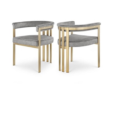 grey velvet/brushed brass