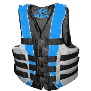 Hardcore Water Sports Premium Neo/Poly Life Jacket | USCG Approved Type III Life Vest for Waterskiing, Boating, Wakeboarding - 1 of 4