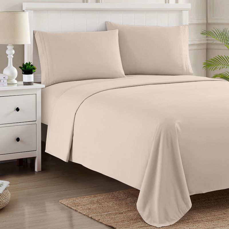 4 Piece Sheet Set, Ultra Soft 1800 Series, Double Brushed Microfiber by Sweet Home Collection™, 3 of 6