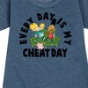 - Hey Arnold! - Cheat Day Graphic Short Sleeve Fleece Dress - 2 of 4