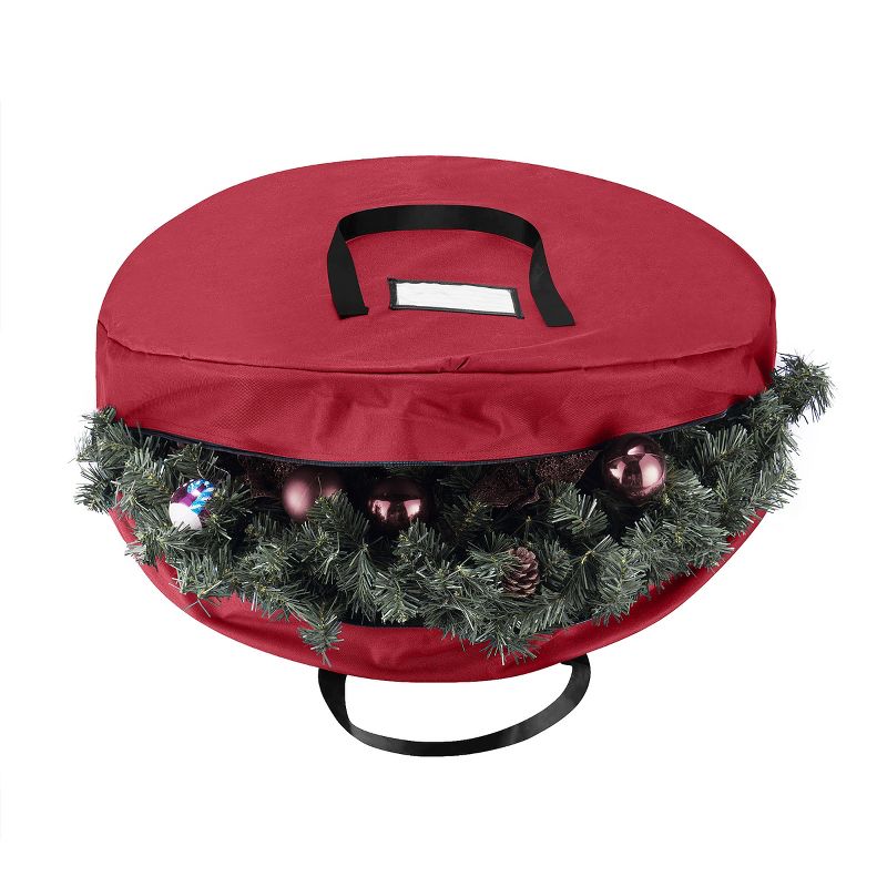 Hastings Home Storage Bag for Artificial Christmas Wreaths and Garland with Handles, 3 of 7