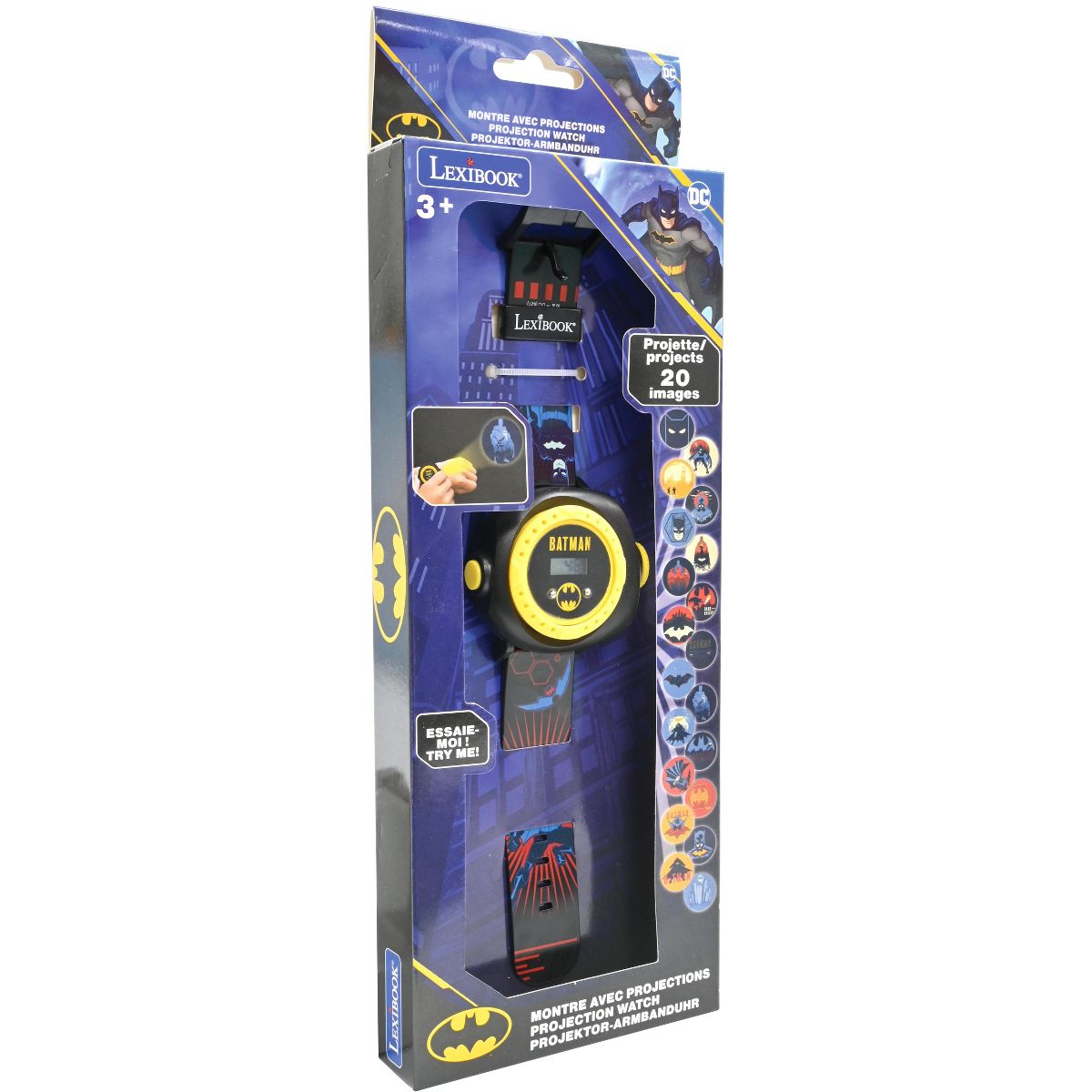 Lexibook Batman Adjustable projection watch digital screen, 20 images of Batman, for Children - thumbnail 4