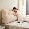 Bekrvio Corduroy Bed Wedge Pillow, Headboard Bolster Back Rest Cushion Pillow of Sofa Bed - 2 of 4