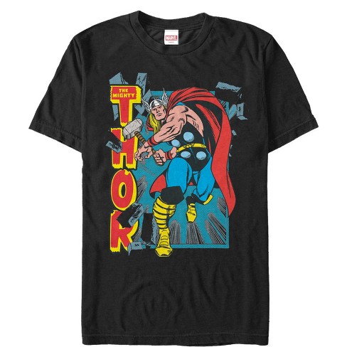 Men s Marvel Mighty Thor Rock T Shirt Black Small