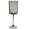 Classic Touch Set of 6 Smoked Square Shaped Wine Glasses - 2 of 3