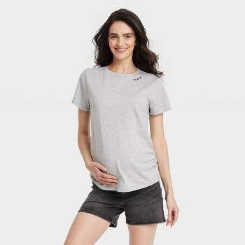Short Sleeve Mama Embroidery Graphic Maternity T-Shirt - Isabel Maternity by Ingrid & Isabel™