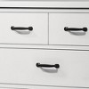 47" Dresser with 6 Drawers White - Benzara: Contemporary Bedroom Furniture, Space-Saving Design - 3 of 4