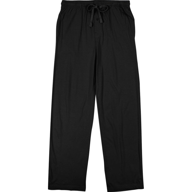 Men's 4pk Graphite Heather & Black Sleep Pajama Pants, 4 of 6