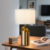 GTCLIGHTING Table Lamps for Bedroom,21.8" Modern Gold Bedside Lamps with Beige Linen Shade,Nightstand Lamps for Living Room End Table - 4 of 4