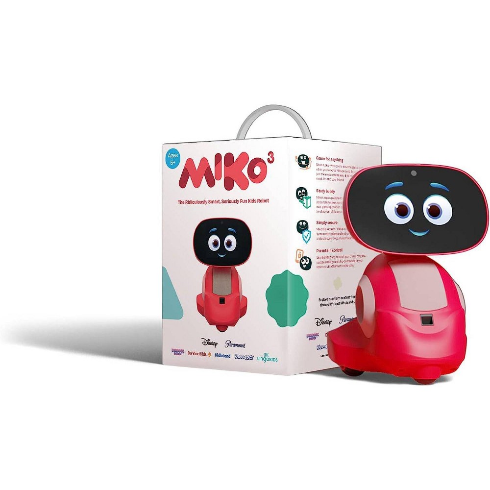 Miko 3: AI-Powered Smart Robot - Red