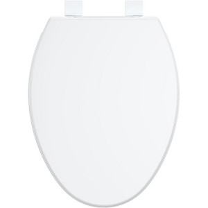 Potty Training Toilet Seat Round, Slow Soft Close Magnets Hinges Lock Quick Release, Easy to Install Toilet Seat with Toddler Potty Seat Built-in - 1 of 4