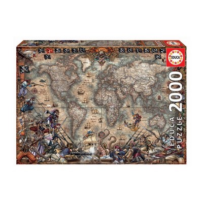 Educa Pirates Map Jigsaw Puzzle - 2000pc