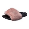 Jessica Simpson Womens Fuzzy Open Toe Slide Slipper - 2 of 4