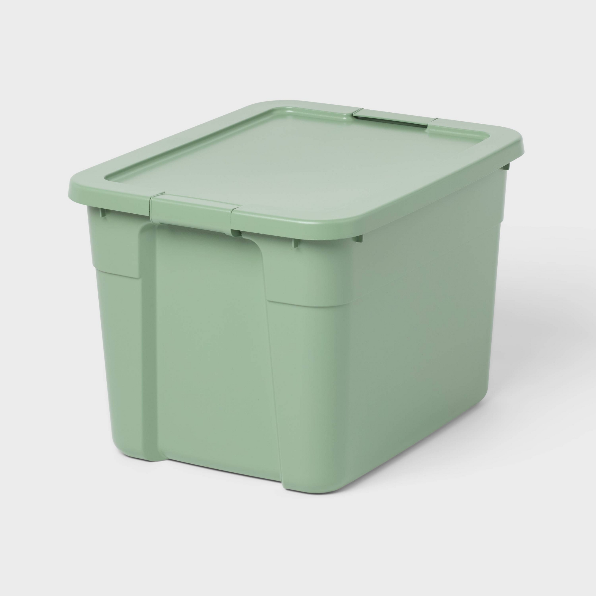 20gal Latching Storage Tote Versatile Green - Brightroom™