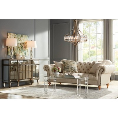 Vienna 28" Soft Silver Crystal Glass Chandelier