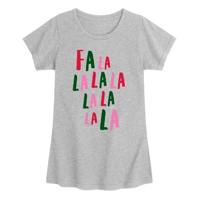 Girls' - Instant Message - Fa La La Fitted Short Sleeve Graphic T-Shirt