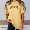 Simply Sage Market Women's Embroiderd Howdy Varsity Outline Short Sleeve Garment Dyed Tee - 2 of 3