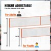 VEVOR 4-Way Volleyball Net, Adjustable Height Badminton Net Set for Backyard Beach Lawn, Outdoor Portable Volleyball Net with Carrying Bag - 3 of 4
