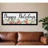 HomeRoots Happy Holiday Black Framed Print Wall Art - 2 of 4