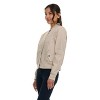 Canada Weather Gear Women's Bomber Flight Jacket – Lightweight Zip-Up Windbreaker with Ribbed Cuffs & Patch - 2 of 4
