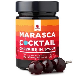 Gourmanity Cocktail Maraschino Cherries - 14.1oz Jar - 1 of 4