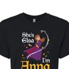 Women's - Frozen 2 - She's Elsa, I'm Anna Cropped Graphic T-Shirt - 2 of 4
