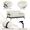 MYINDA Modern Loveseat Sofa 59" Sofa Couch 2-Seater Sofa with Flexible USB Ports , Unique Cylindrical Armrests for Living Room - 4 of 4