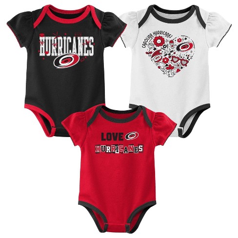 NHL Carolina Hurricanes Baby Girls' 3pk Bodysuit - image 1 of 4