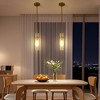 PAKOKULA 1-Light Gold Simple Mini Pendant Light with Clear Glass Shade - 4 of 4